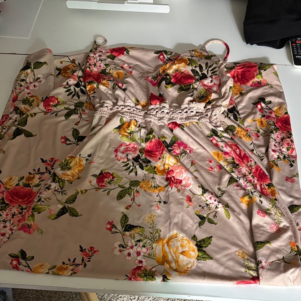 Floral Spaghetti Strap Dress